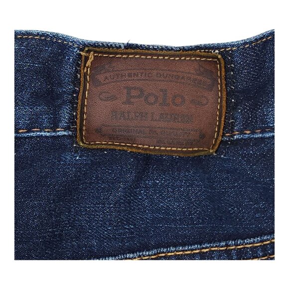 Polo Ralph Lauren Mens Authentic Denim Jeans 50Bx30 Blue Labe is Shrunk Straight - Picture 5 of 9